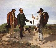 Gustave Courbet Bonjour Monsieur Courbet France oil painting artist